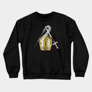 Orisha Obatala Papal Hat Silver Sword and Whisk Crewneck Sweatshirt